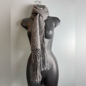 Pistil Unisex Alpaca Wool Blend Slate Gray Scarf 64" x 10.5"